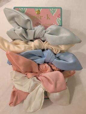 Upper•K Pastel Knot Headband Set - Mint, Cream, Blue, Peach, Pink, Ivory